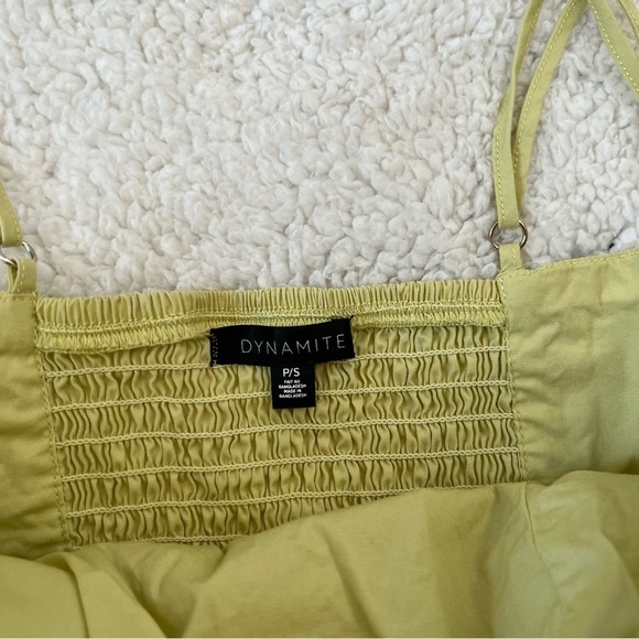 Dynamite “Ruched Poplin Cami” Cropped  Top - Picture 6 of 9